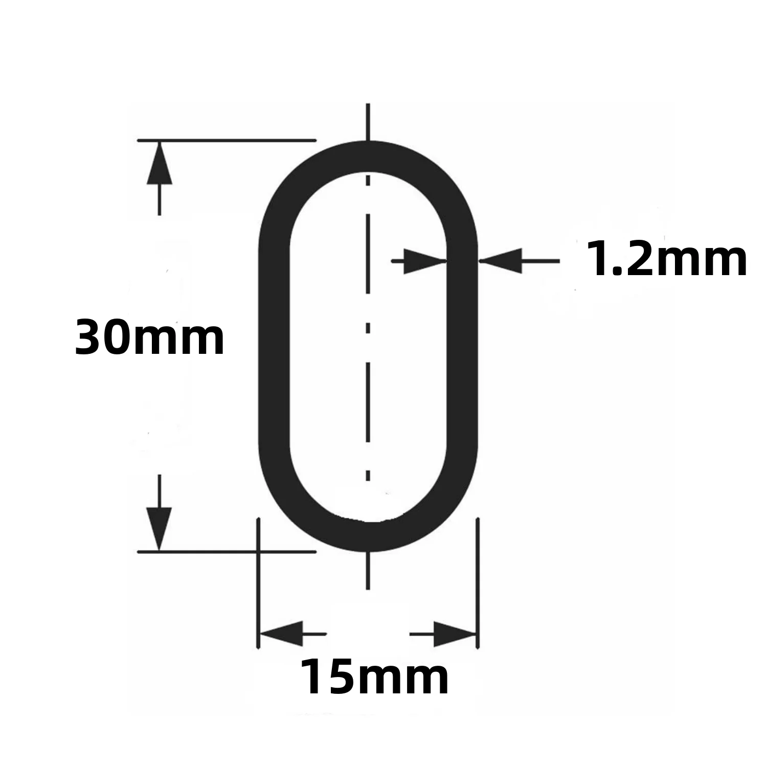 Chrome Oval Closet Rods wholesale 4 Ft Each Rod 10 Ct Box - Image 2