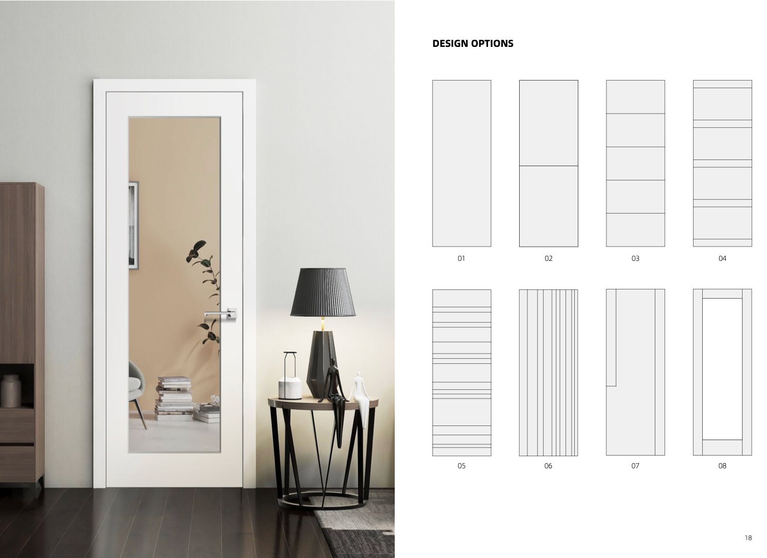 Interior Doors with Mirror