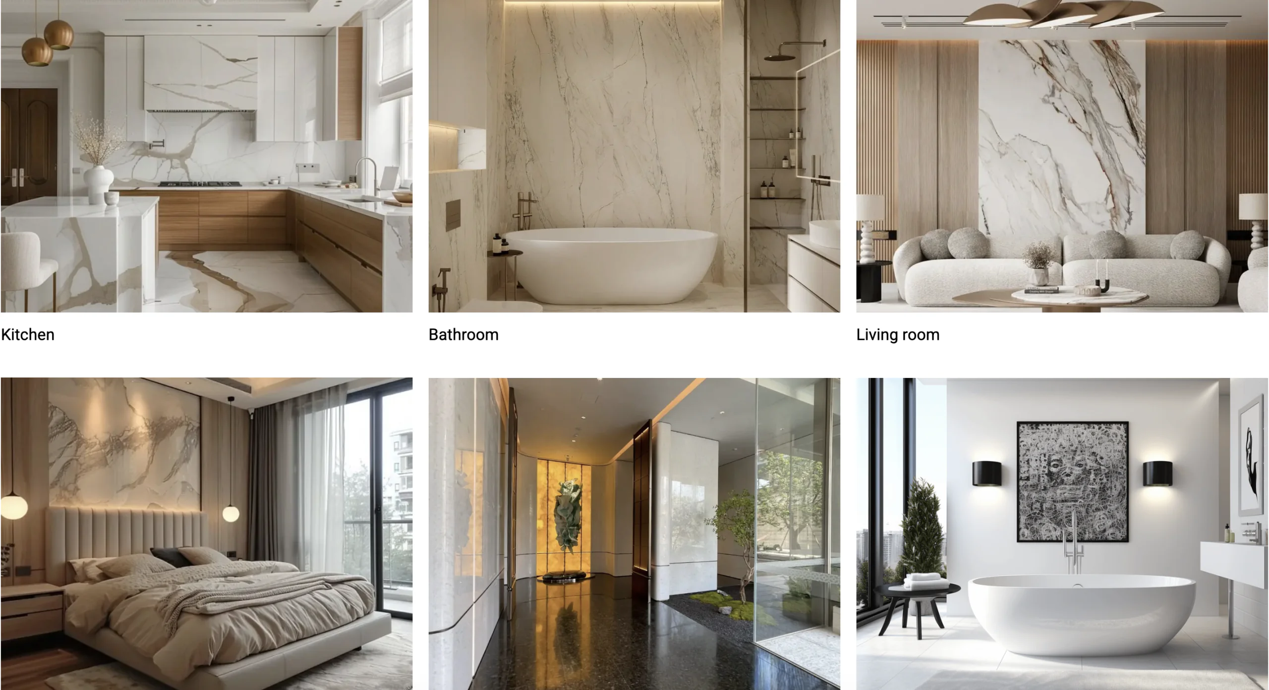 Bookmatched Porcelain Wall