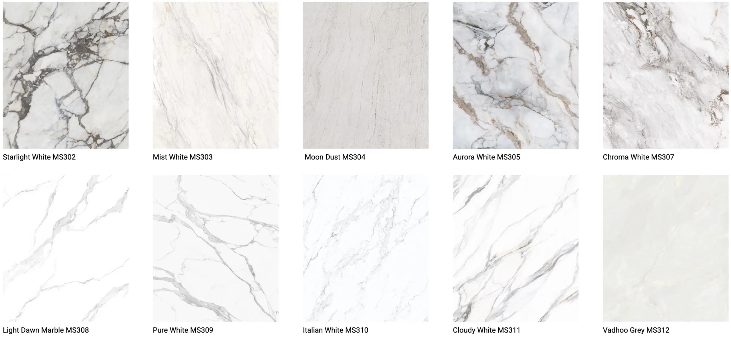 Grey White Marble Decorative Wall Panels