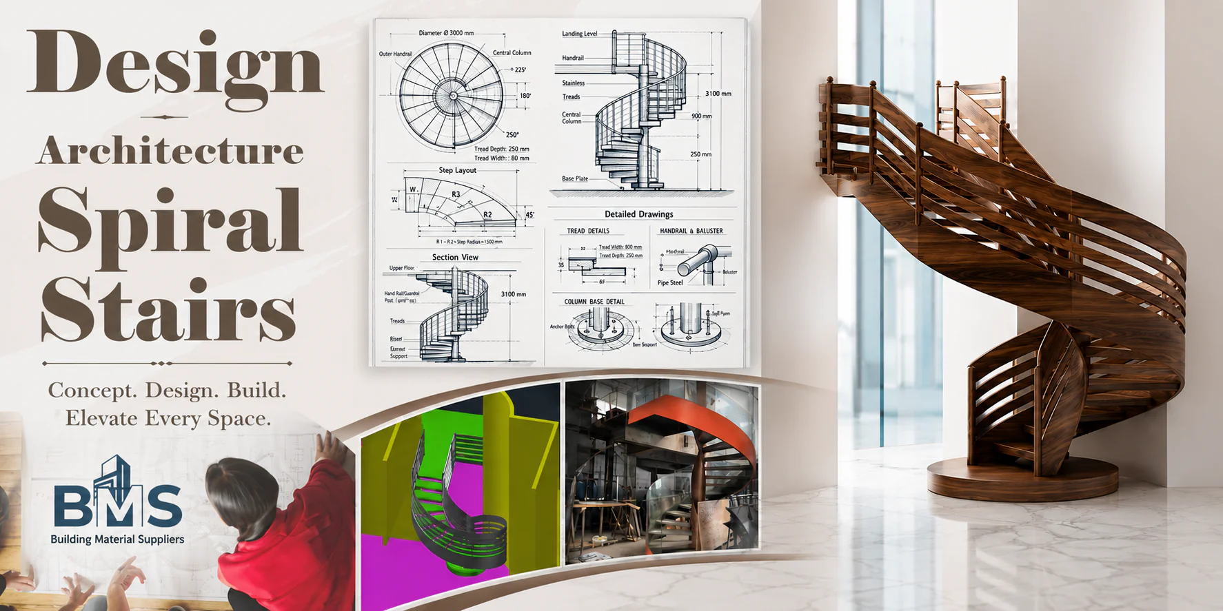 Spiral Stairs Design Company BMS